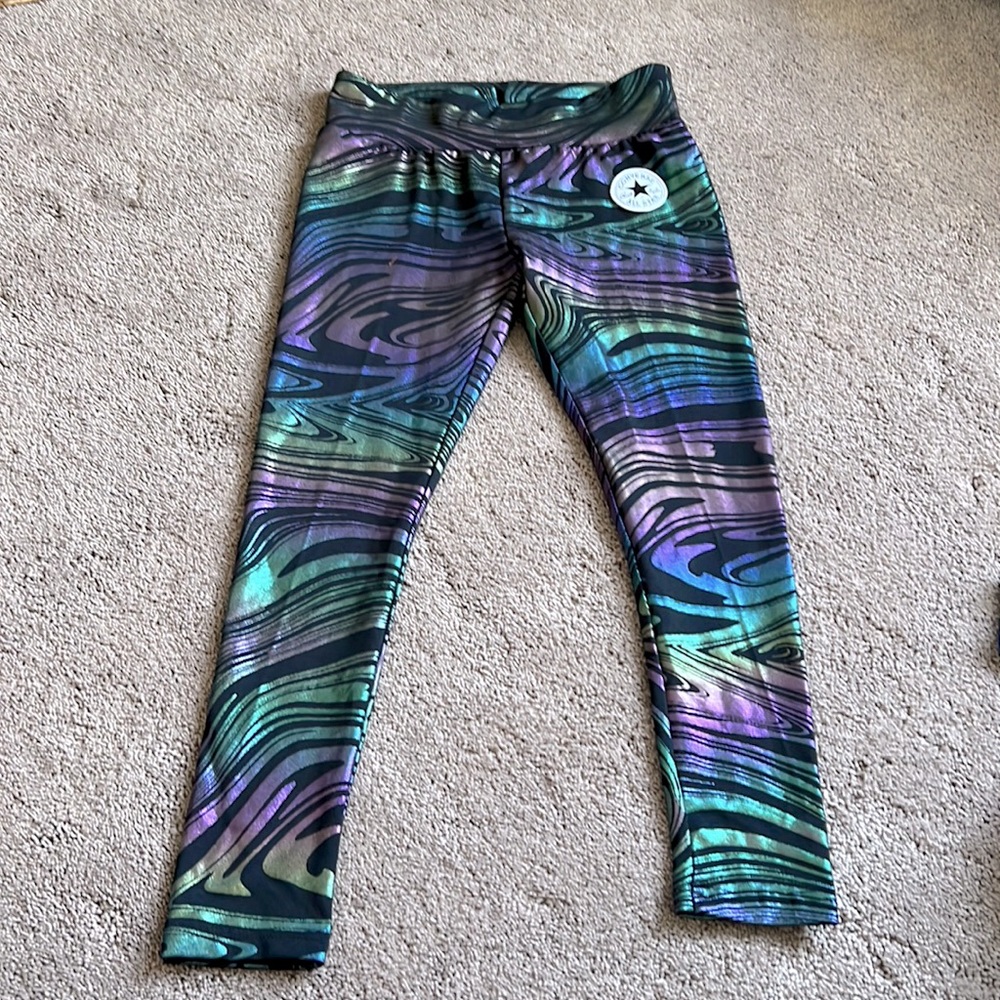 NWOT converse cropped 7/8 leggings girls size medium